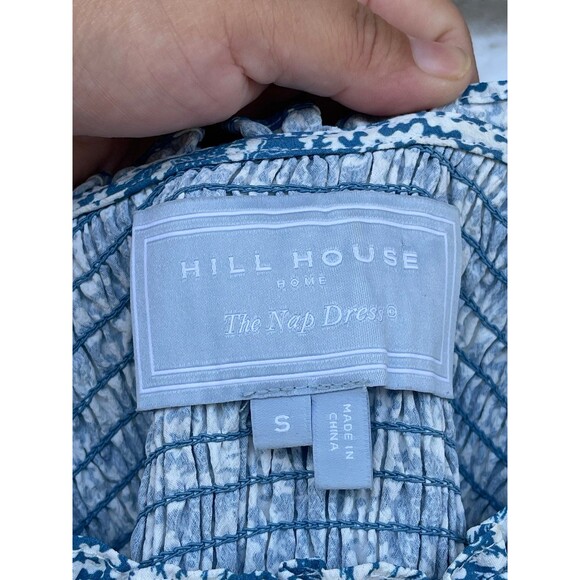 Hill House The Louisa Nap Blue Trailing Vine Crepe Midi Dress size small - Picture 8 of 9